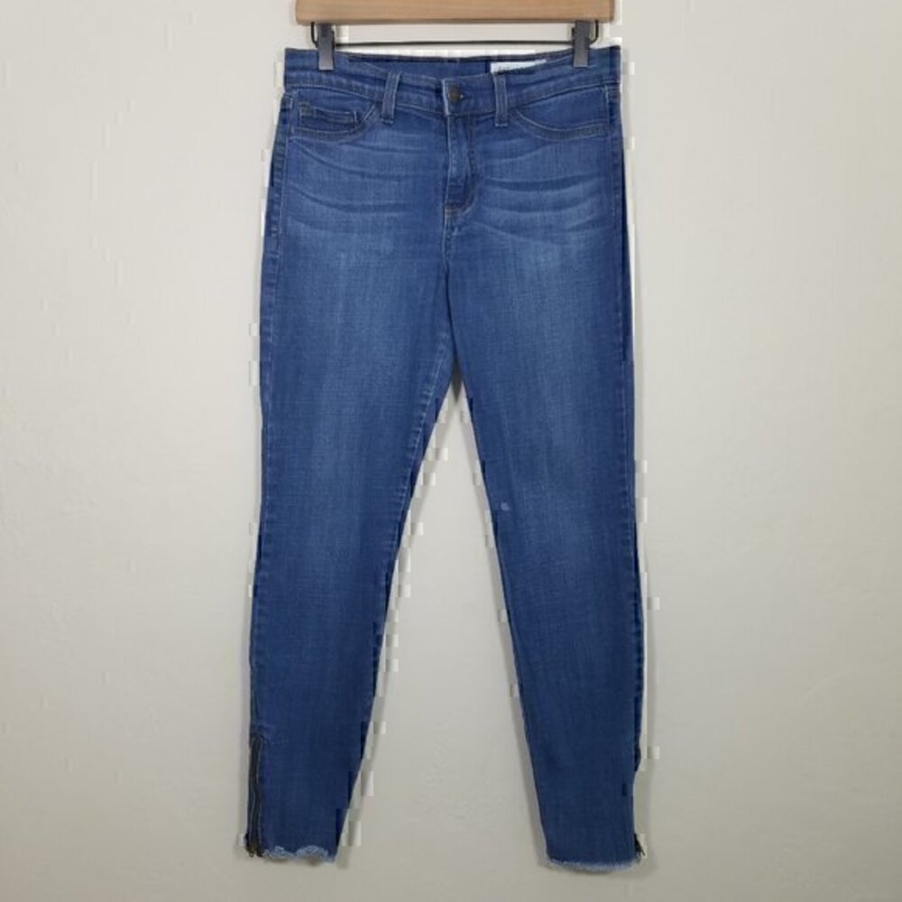 Pistola Raw Hem Stretch Zipper Ankle Jeans Size 29